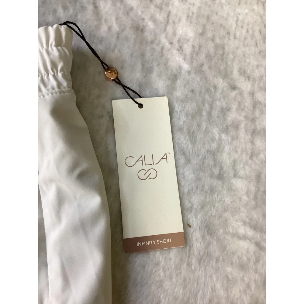 Calia Mid-Rise Infinity Run Short Pure White Womens L 3" Inseam NWT WAX12336W - Picture 2 of 6